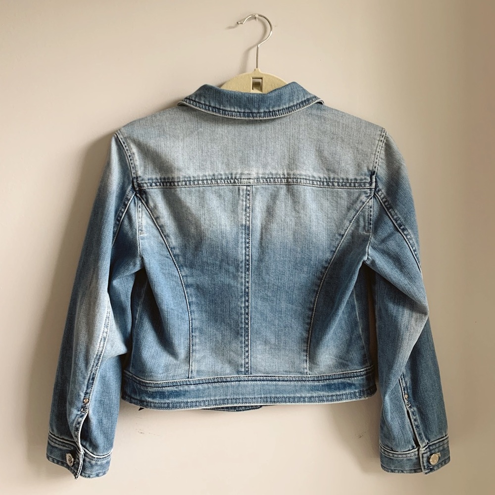 White House Black Market Denim Jacket - Picture 2 of 2